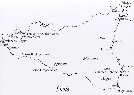 Carte Sicile